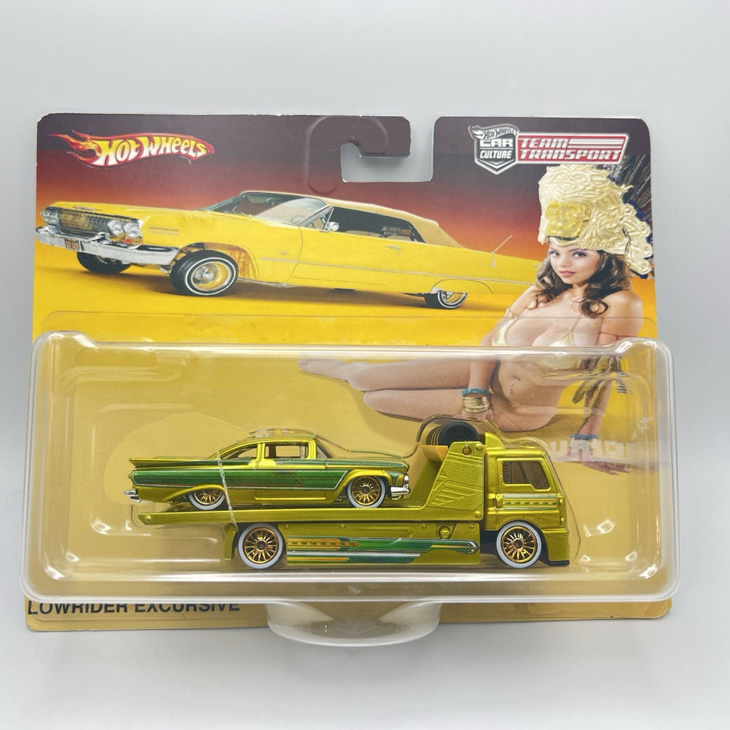 Custom Hot Wheels Team Transport Impala With Aero Lift w/ RR Lowrider 1 Of 1