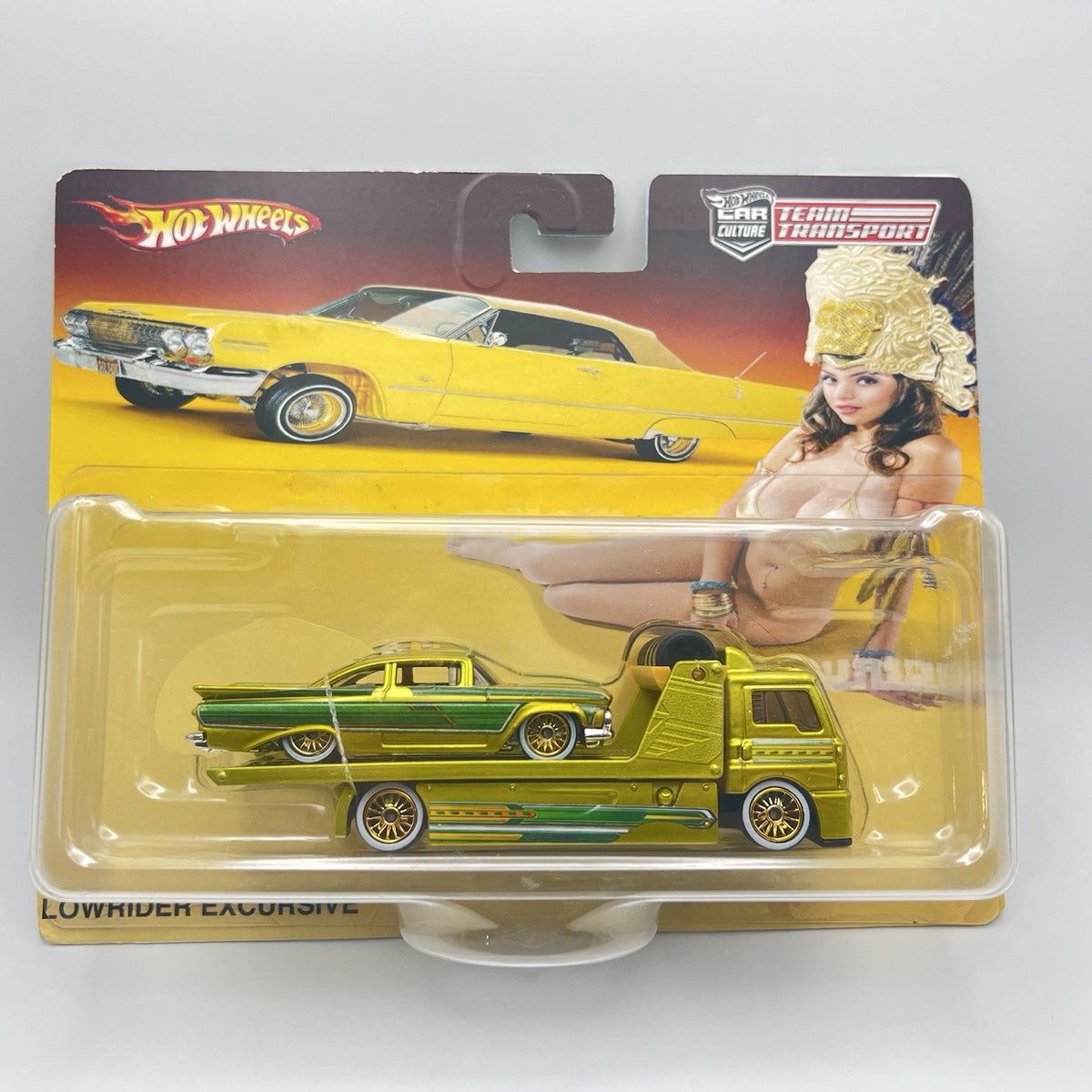 Custom Hot Wheels Team Transport Impala With Aero Lift w/ RR Lowrider 1 Of 1