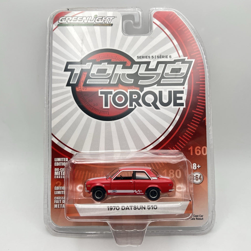 GREENLIGHT Tokyo Torque Series 5 1970 Datsun 510 Red 1:64