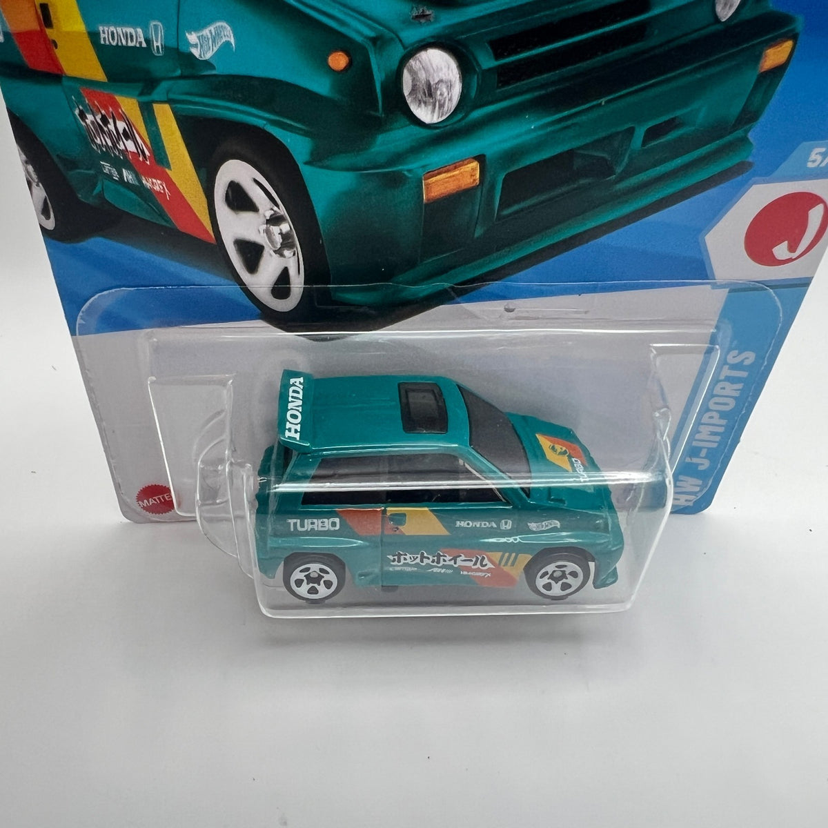 Hot Wheels 85 Honda City Turbo II 141/250 J-Imports Treasure Hunt Teal