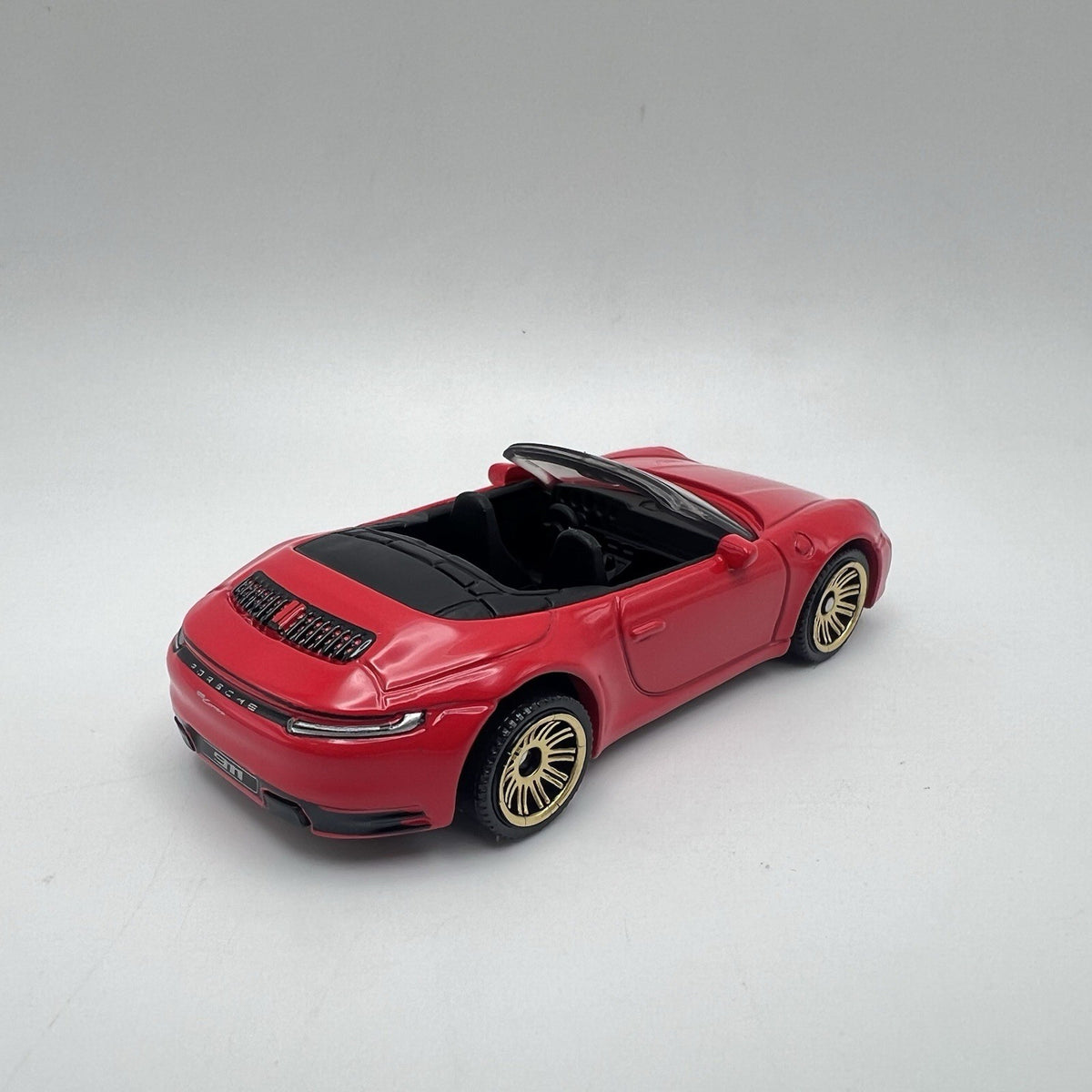 Porsche 911 Carrera Cabriolet Red 1:64 Scale Diecast Diorama Model Car 2024 #79