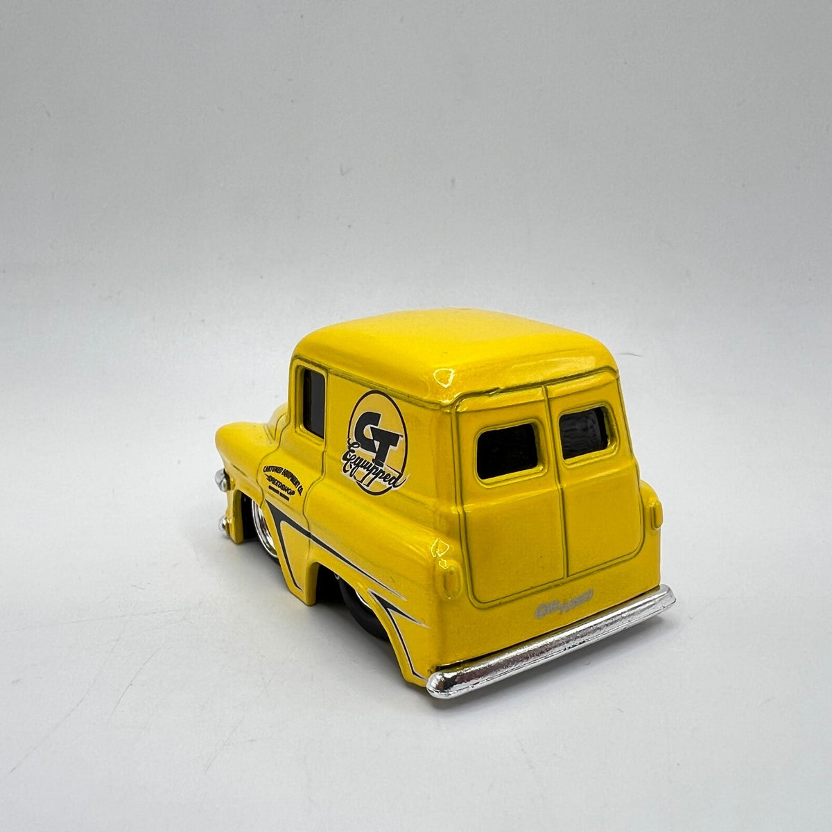 Car Tuned MGA Chevy Panel Truck CT Equipped Yellow Chibi LOOSE