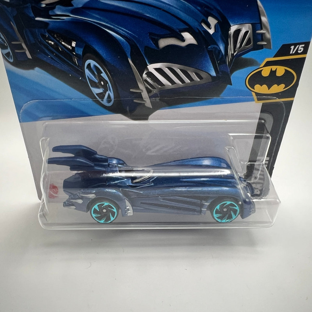 Hot Wheels Batman & Robin Batmobile Blue 2/250 Batman 1/5