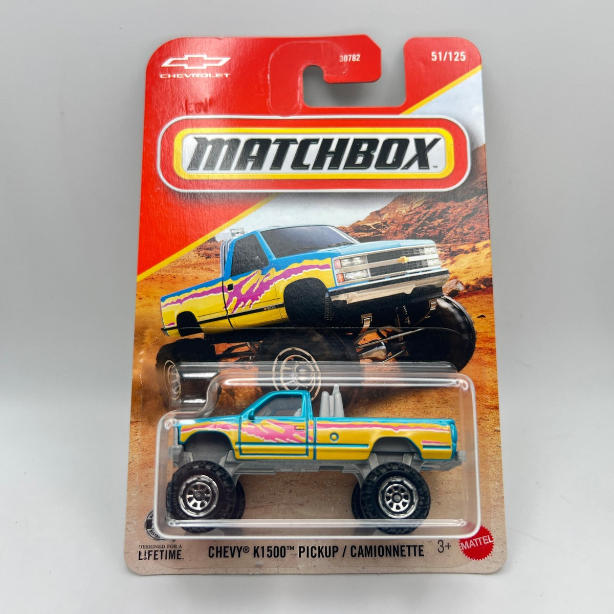 Matchbox Chevy K1500 Pickup Teal Lifted 4x4 51/125 2026 Mainline