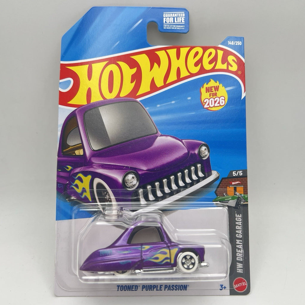 Hot Wheels 2026 Tooned Purple Passion 5/5 HW Dream Garage 148/250