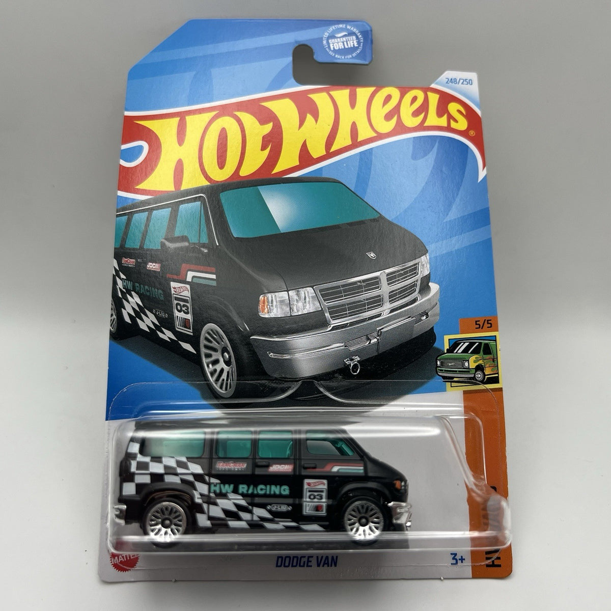 Hot Wheels HW Vans 5/5 Dodge Van 248/250 Black