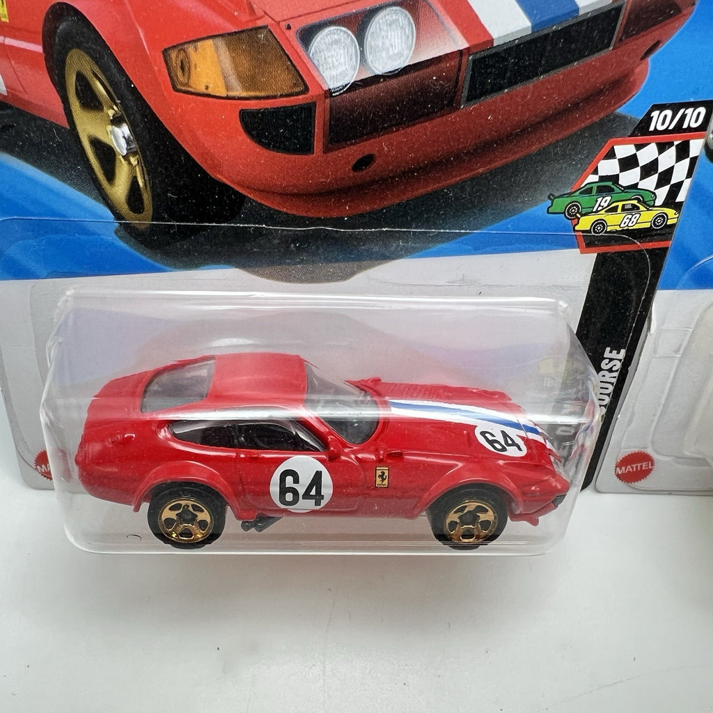 2025 Hot Wheels #222 Race Day FERRARI 365 gtB4 COMPETIZIONE Yellow & Red