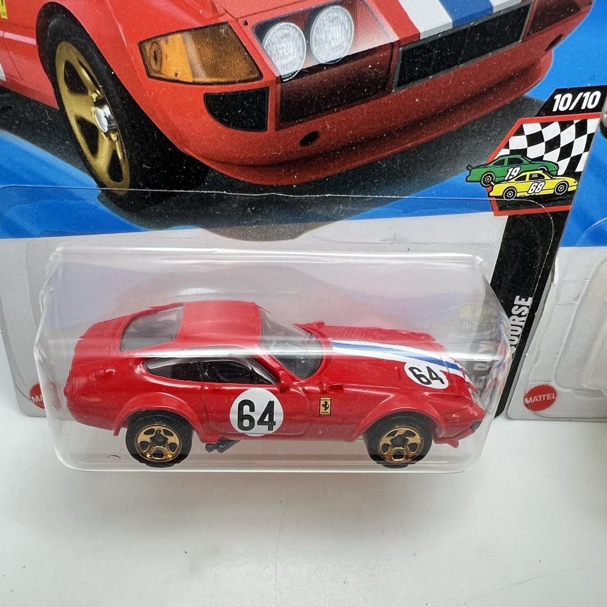 2025 Hot Wheels #222 Race Day FERRARI 365 gtB4 COMPETIZIONE Yellow & Red