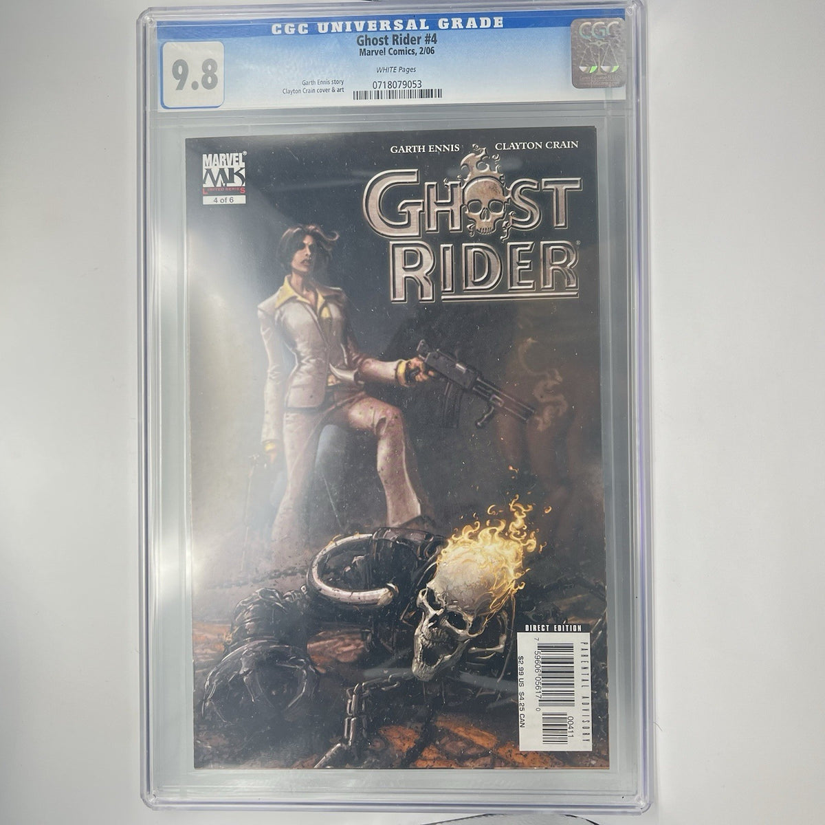 Ghost Rider #4 CGC SS 9.8 Signed Clayton Crain 2006 Marvel Knights