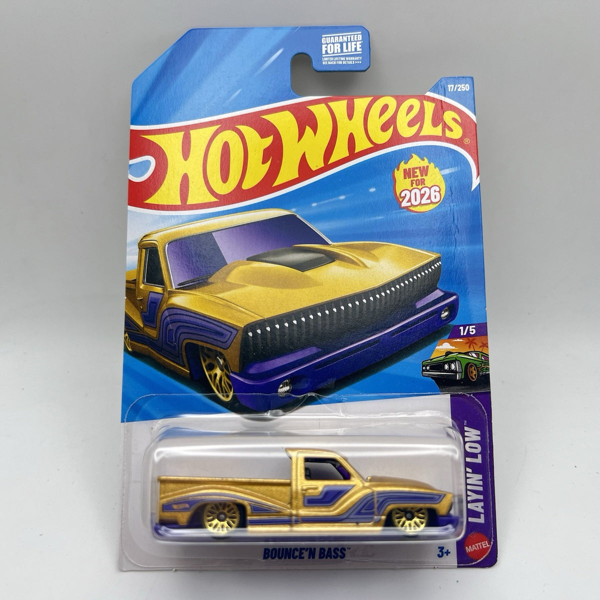 2026 Hot Wheels Mainline Case A Bounce'N Bass Series Layin' Low