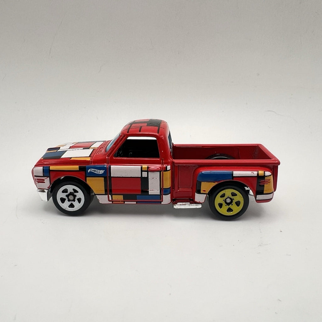 Hot Wheels ‘69 Chevy Pickup #108 HW ‘22 Art Cars 4/10 Red Loose VHTF!