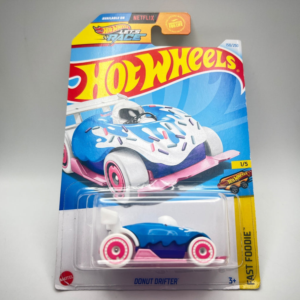Hot Wheels Donut Drifter Blue 150/250 Fast Foodie 1/5 Let's Race