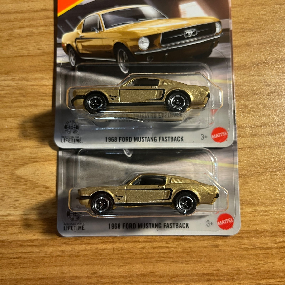 Matchbox 1968 Ford Mustang Fastback 61/125 Metallic Gold 1:64 Diecast