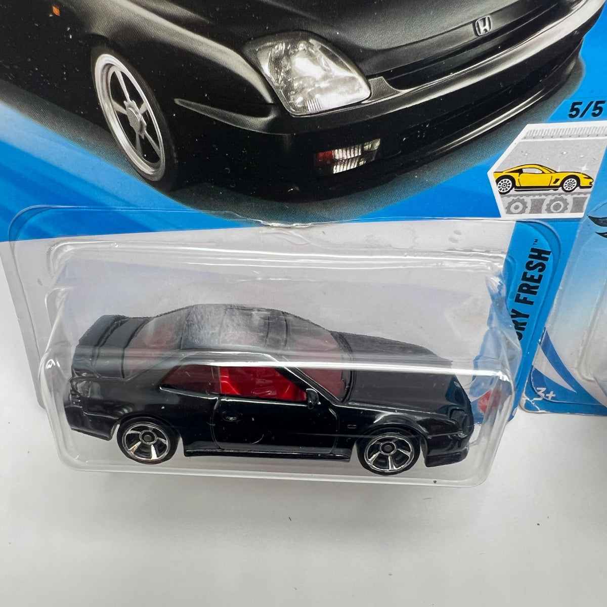 Hot Wheels 98 Honda Prelude Lot of 2 Black 136/250 + Silver 166/250