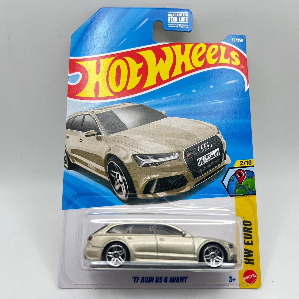 Hot Wheels '17 Audi RS 6 Avant HW Euro 2/10 Diecast Car 1:64 GOLD  66/250