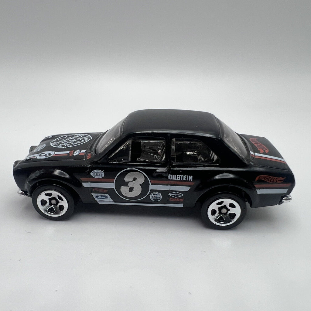 Hot Wheels 2014 Mattel Black '70 Ford Escort No 3 RS1600 Gum Ball 3000 1/64