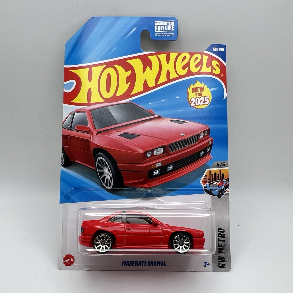 2025 HOT WHEELS MASERATI SHAMAL Red HW METRO SERIES 4/5 58/250