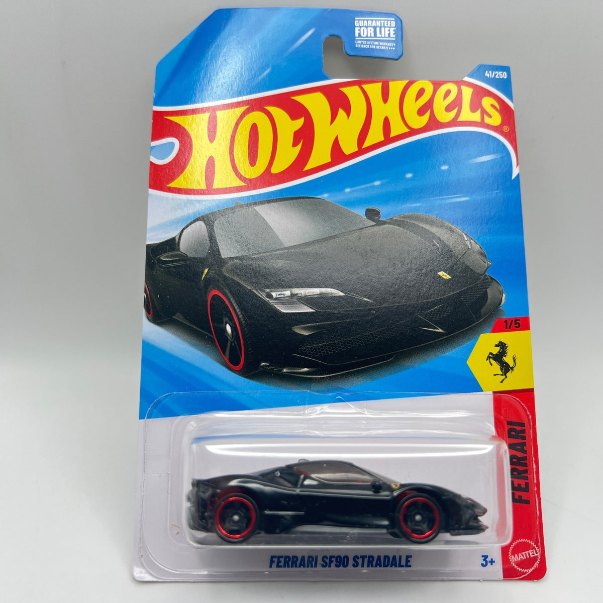 Hot Wheels Ferrari SF90 Stradale Black 41/250 Ferrari 1/5 1:64 Diecast