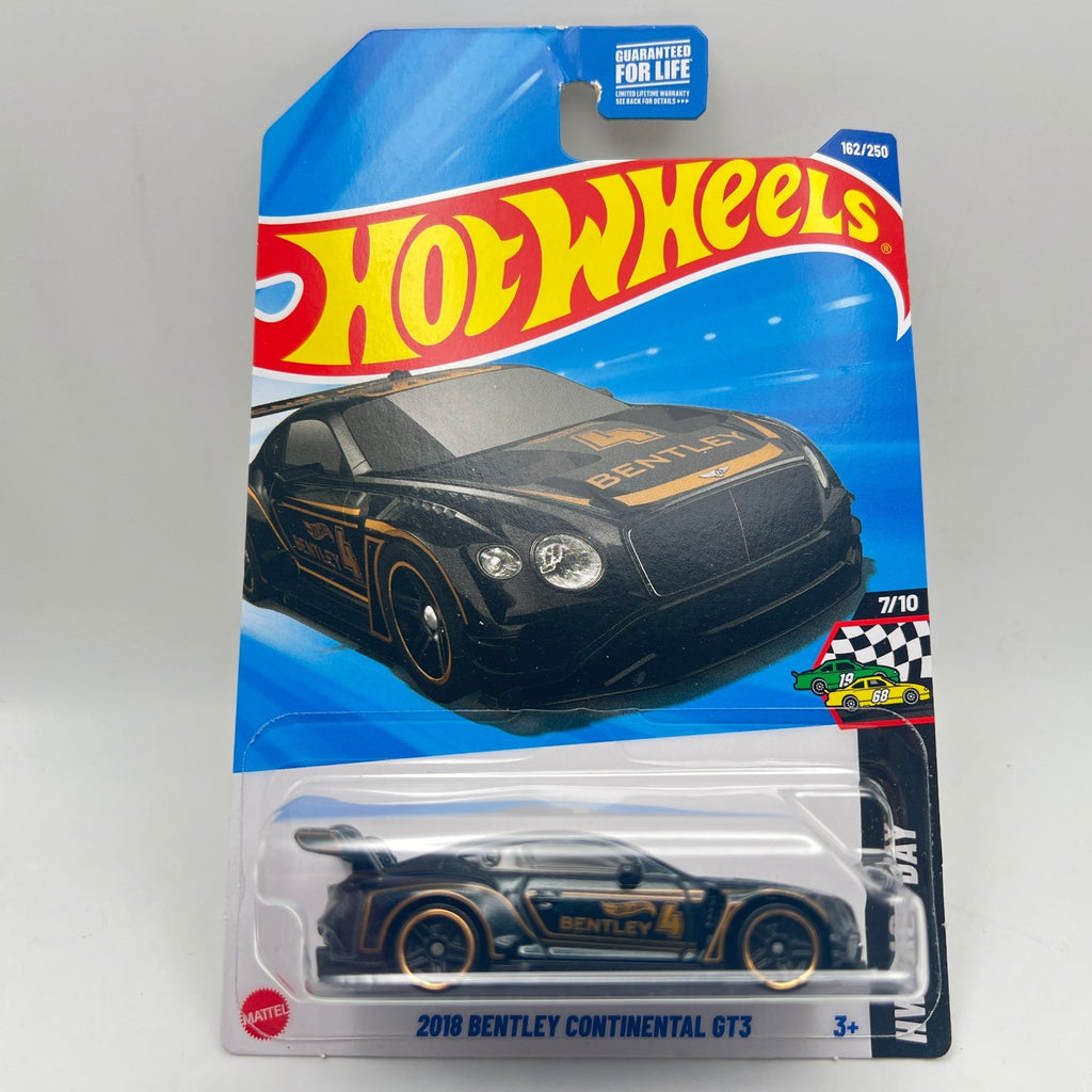 Hot Wheels 2018 Bentley Continental GT3 Lot of 3 White 133 Green 44 Black 162