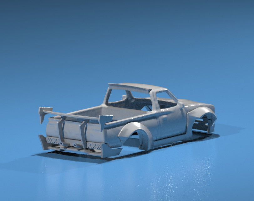 RB Style Wide Body Kit for Hot Wheels Datsun 620 Truck - Resin - 3d Printed