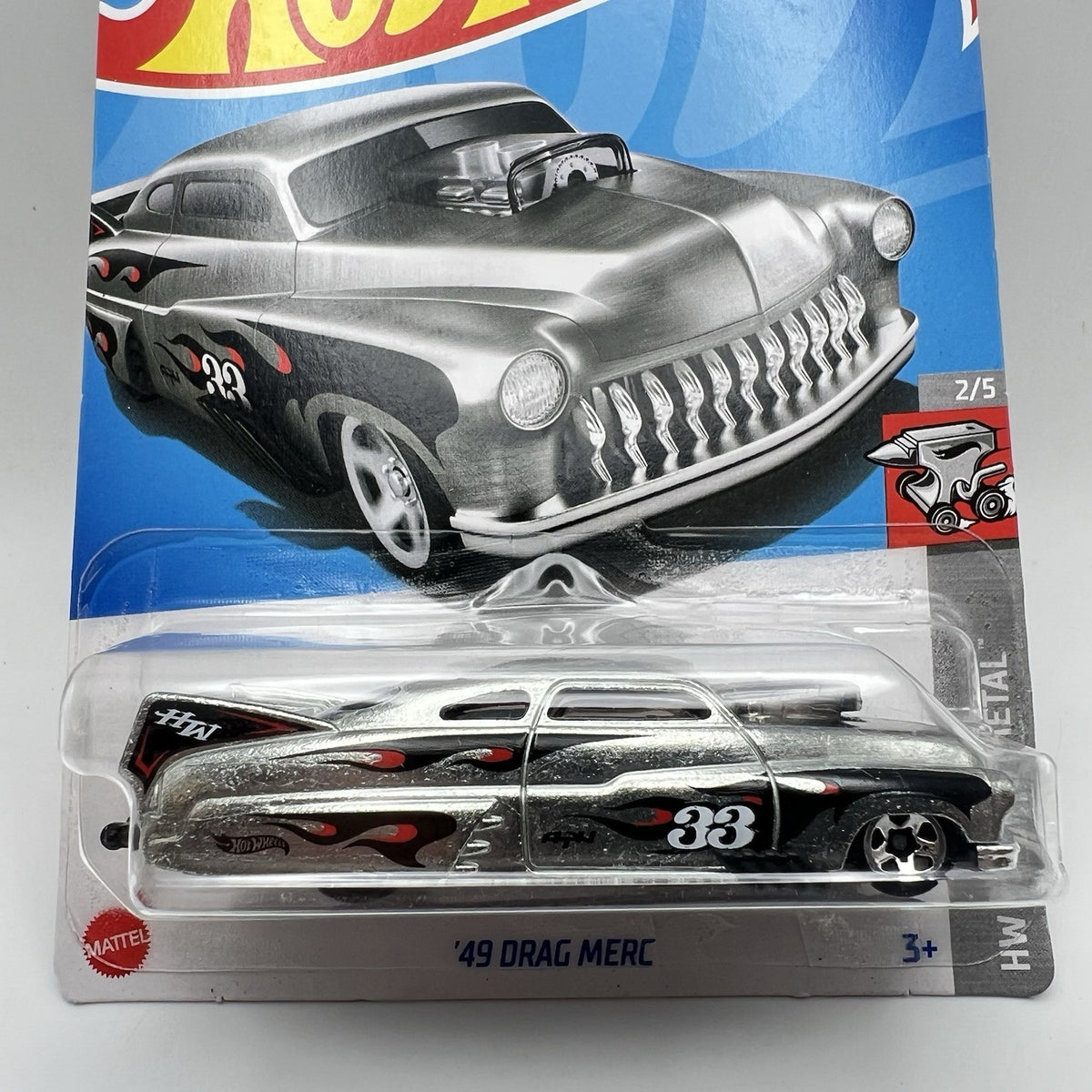 HOT WHEELS 2024 '49 DRAG MERC ZAMAC 215/250 HTB54 HW ROLLING METAL PHIL RIEHLMAN