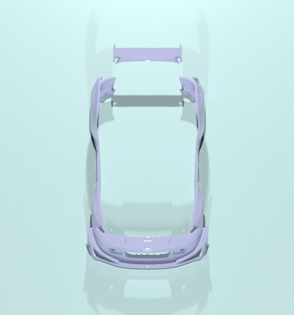 Pandem Style Wide Body Kit for Hot Wheels Honda Civic EG Hatchback - Resin
