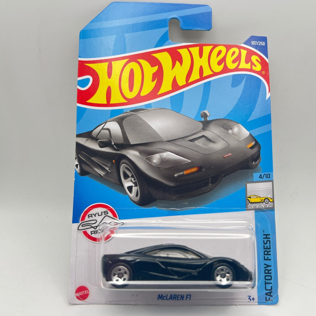 Hot Wheels McLaren F1 Black 107/250 Factory Fresh 4/10 Ryu's Rides 1:64 Diecast