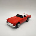 hot wheels 57 thunderbird In Orange With White Top.