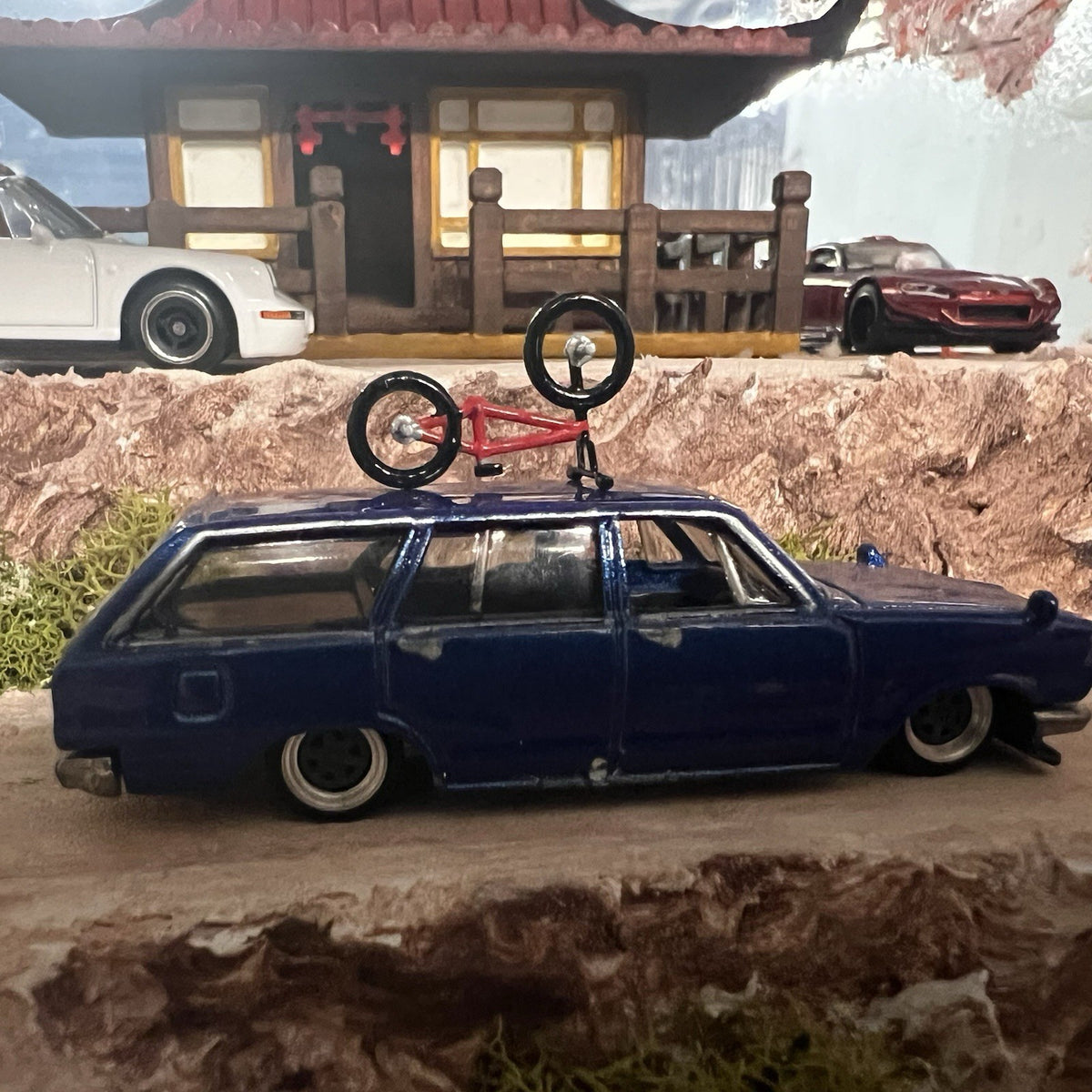1:64 resin BMX bike for dioramas