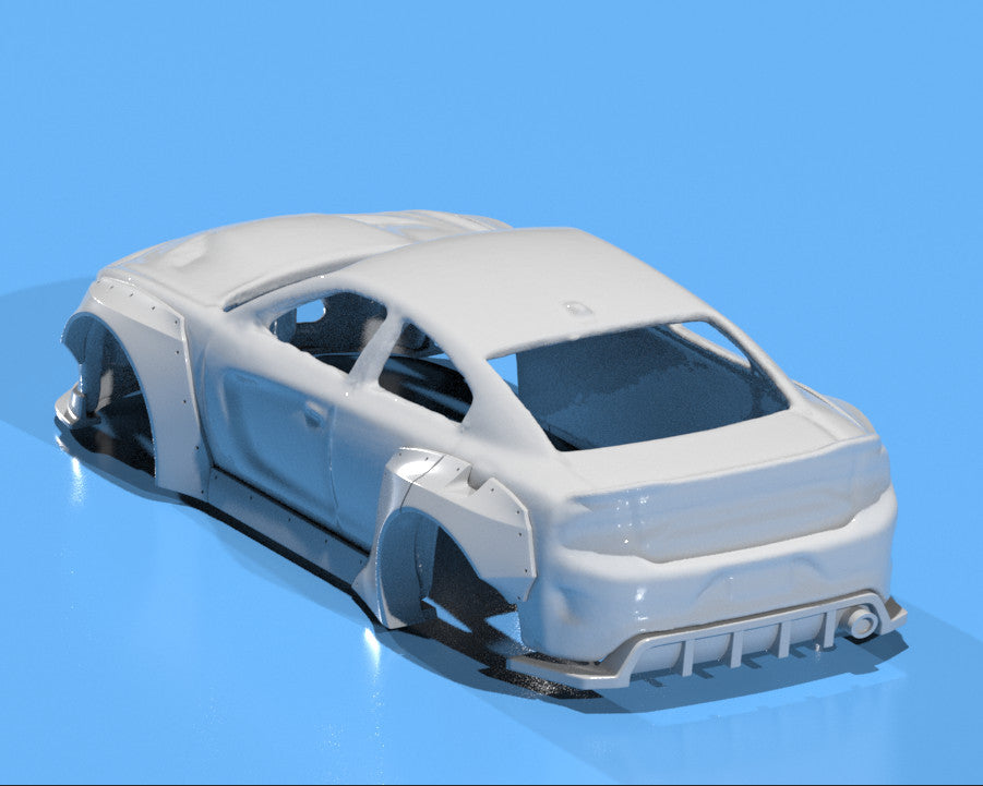 Pandem Style Wide Body Kit For Hot Wheels '15 Dodge Charger SRT - Resin