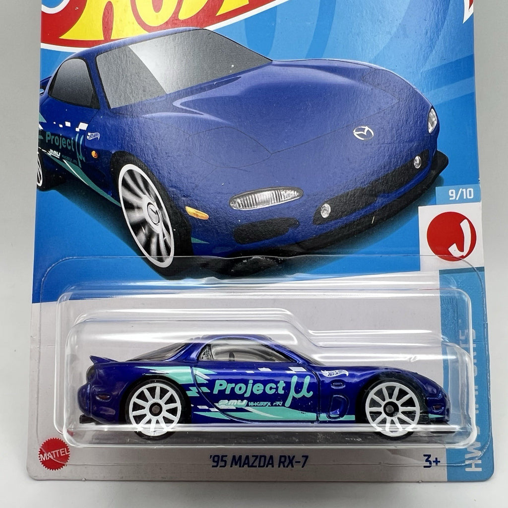 Hot Wheels 95 MAZDA RX-7 Blue J-Imports