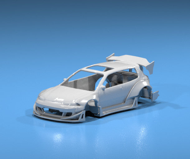 Rocket Bunny Style Wide Body Kit for Hot Wheels Civic EG Hatchback - Resin