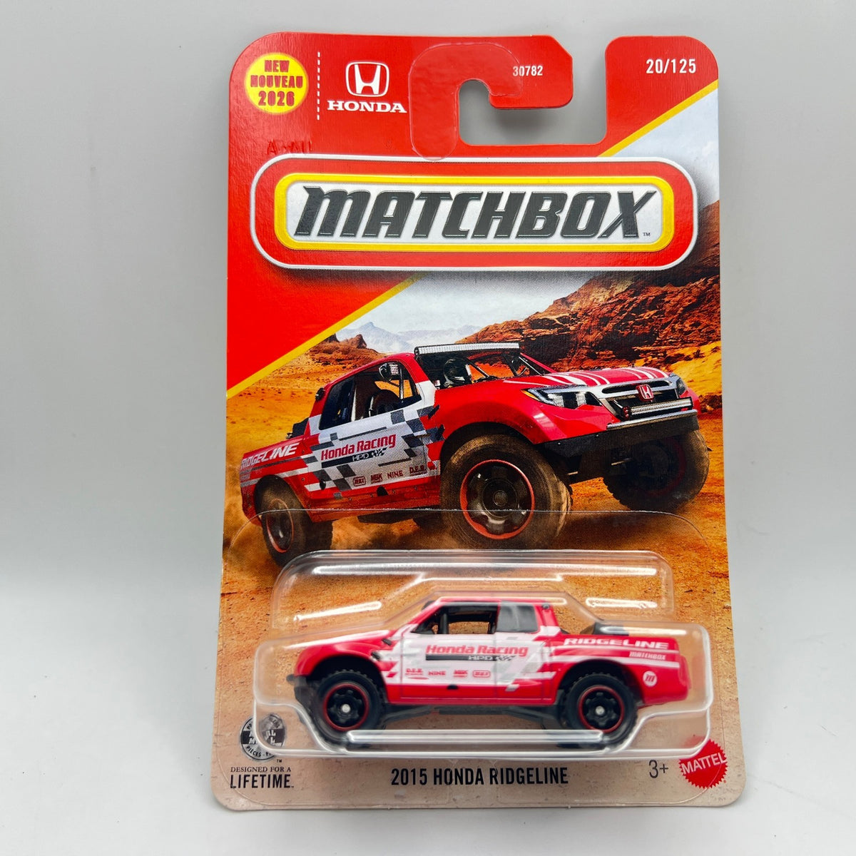 2026 Matchbox 2015 Honda Ridgeline Red Off Road 20/125 First Release
