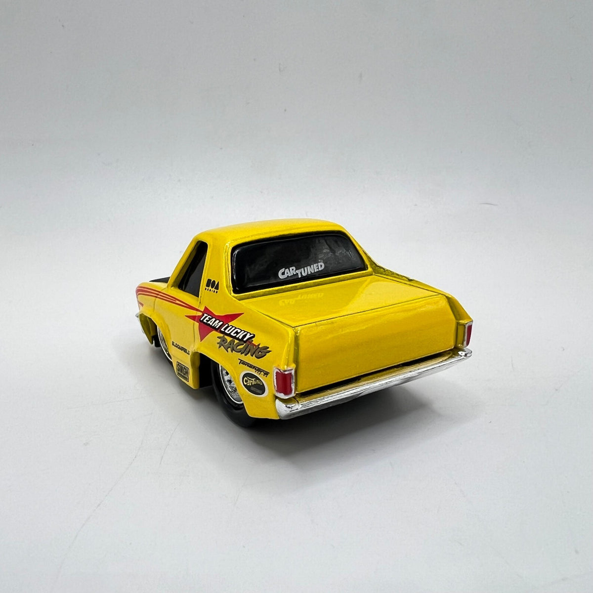 Car Tuned MGA Chevy El Camino Yellow Team Lucky Racing Chibi LOOSE