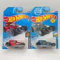 Hot Wheels MOD ROD - 2 Variations - Lot Of 2 - Red & Blue