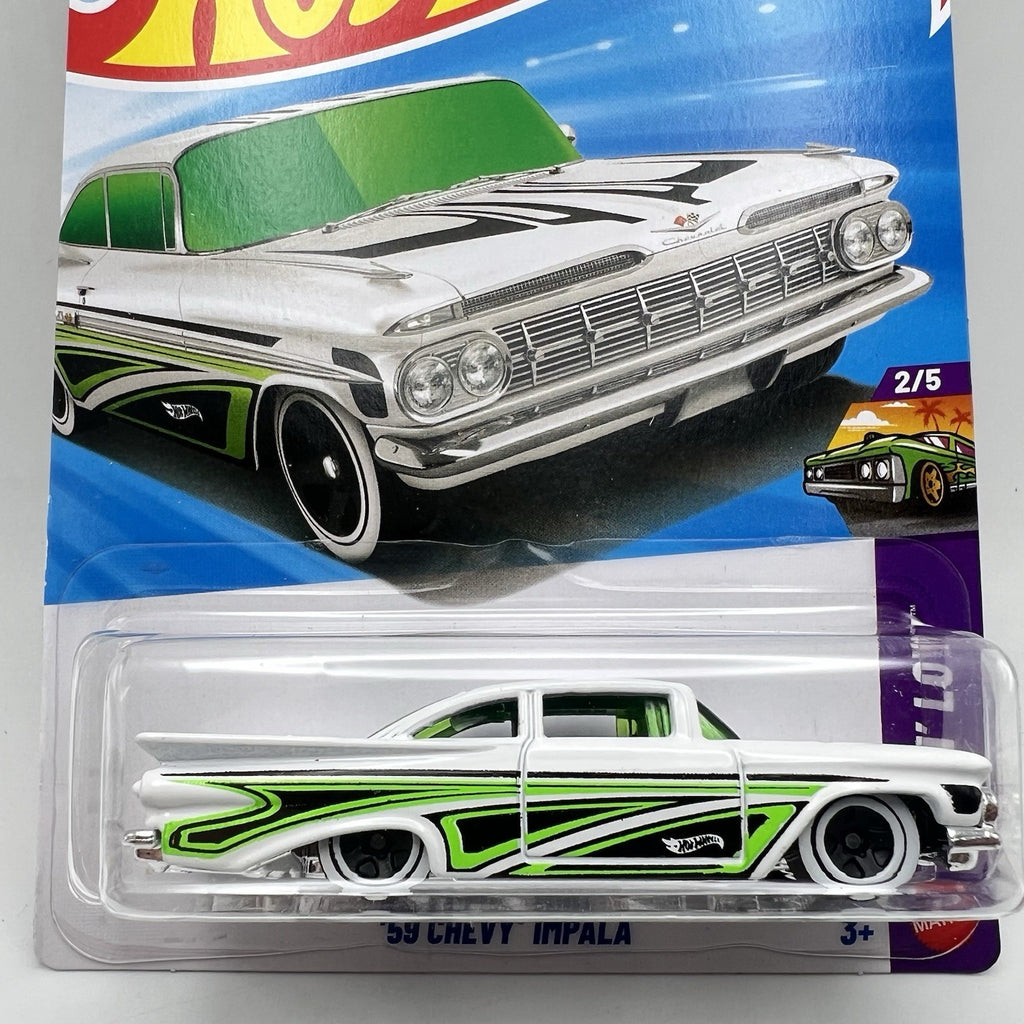 Hot Wheels White ‘59 Chevy Impala – Brand New | Layin Low