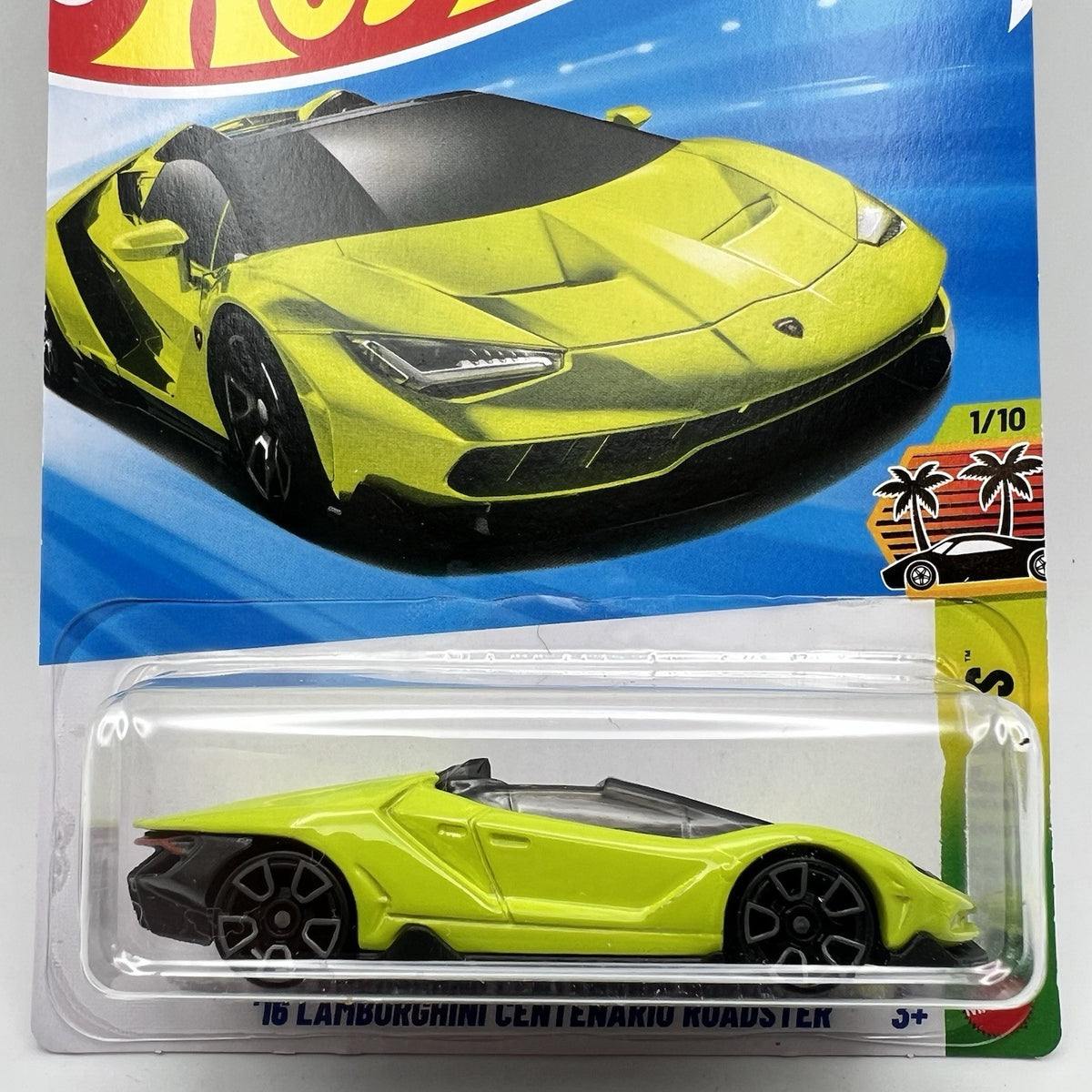 Hot Wheels ‘16 Lamborghini Centenario Roadster Green Exoticars 1/10