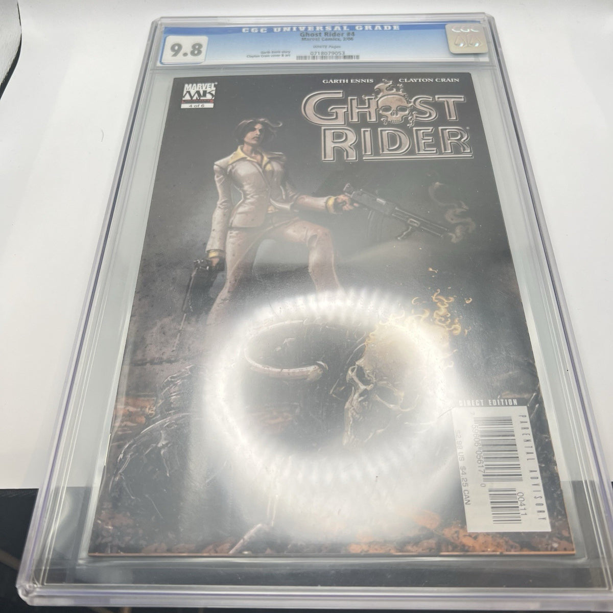 Ghost Rider #4 CGC SS 9.8 Signed Clayton Crain 2006 Marvel Knights