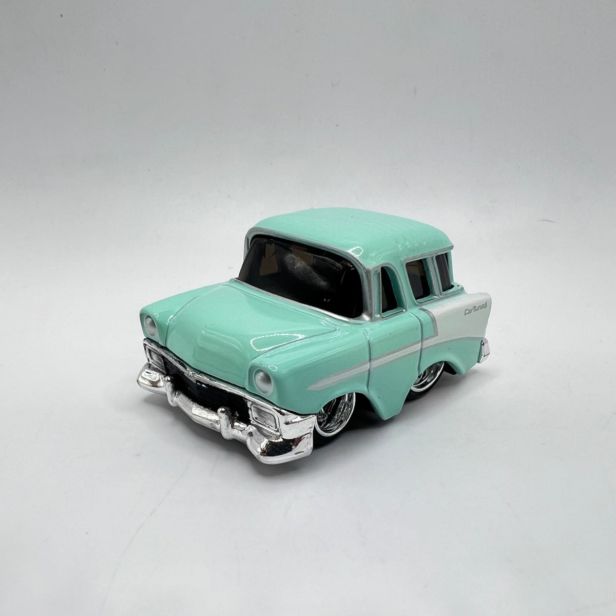Car Tuned MGA '56 Chevy Wagon Mint Green White Chibi LOOSE