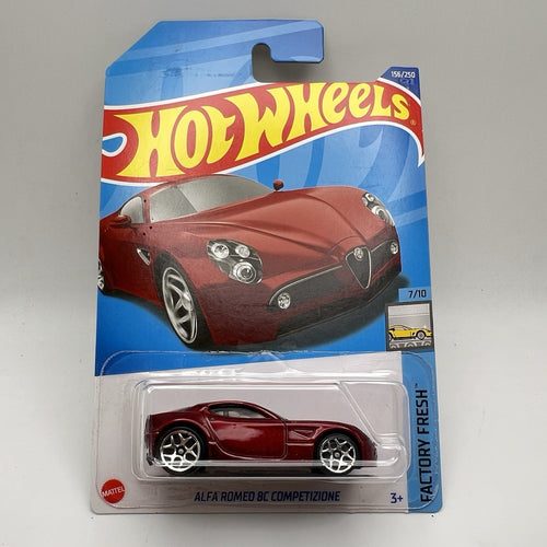 #156 Alfa Romeo 8C Cometizione 2022 Hot Wheels Case H Main Line Red