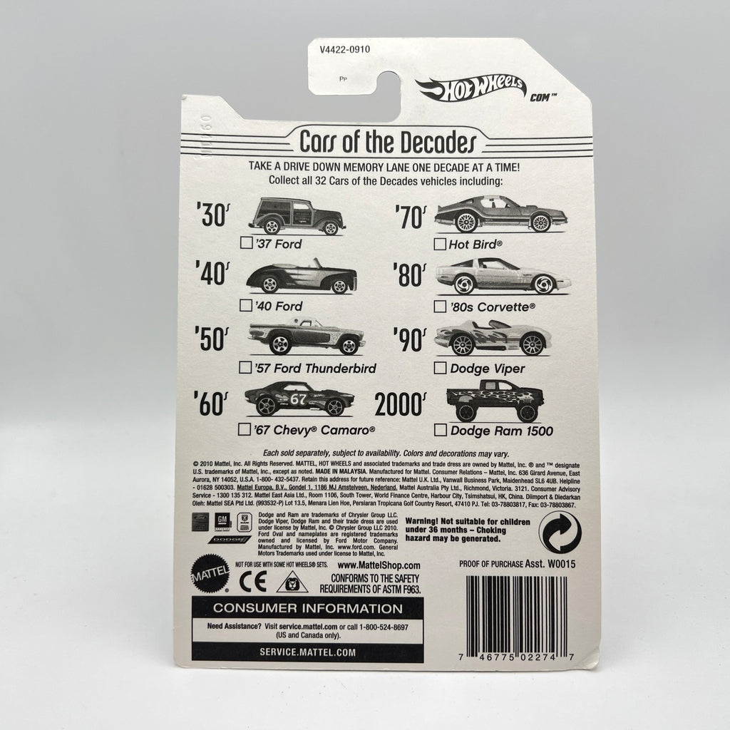 Hot Wheels '40 Ford Convertible Black Cars of the Decades 40s 5/32