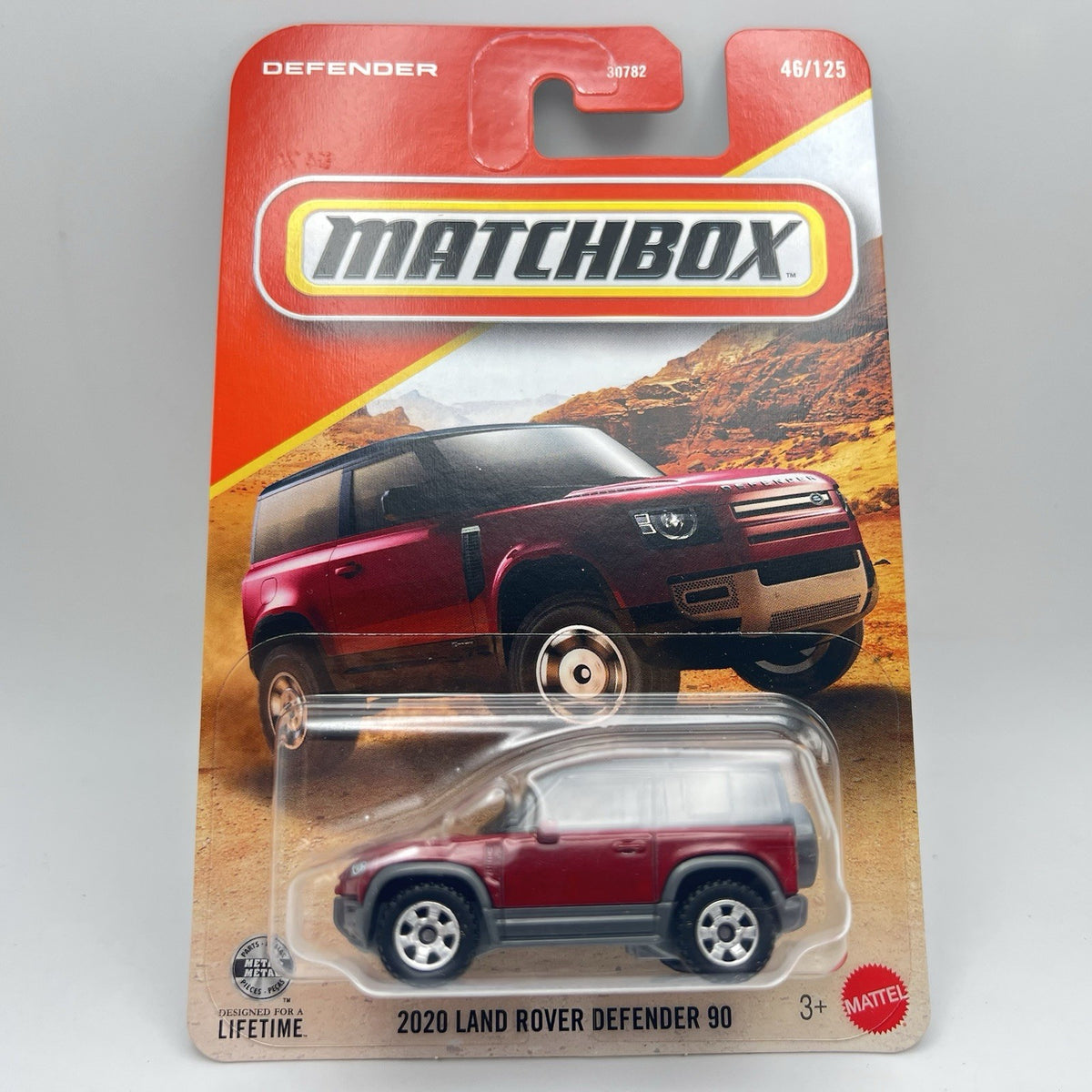 2020 Land Rover Defender 90 46/125 Matchbox 2026 JHN04 MBX Adventure maroon