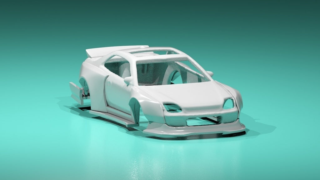Shadow Spec Wide Body Kit for Hot Wheels Honda Prelude – Resin - 3d Printed