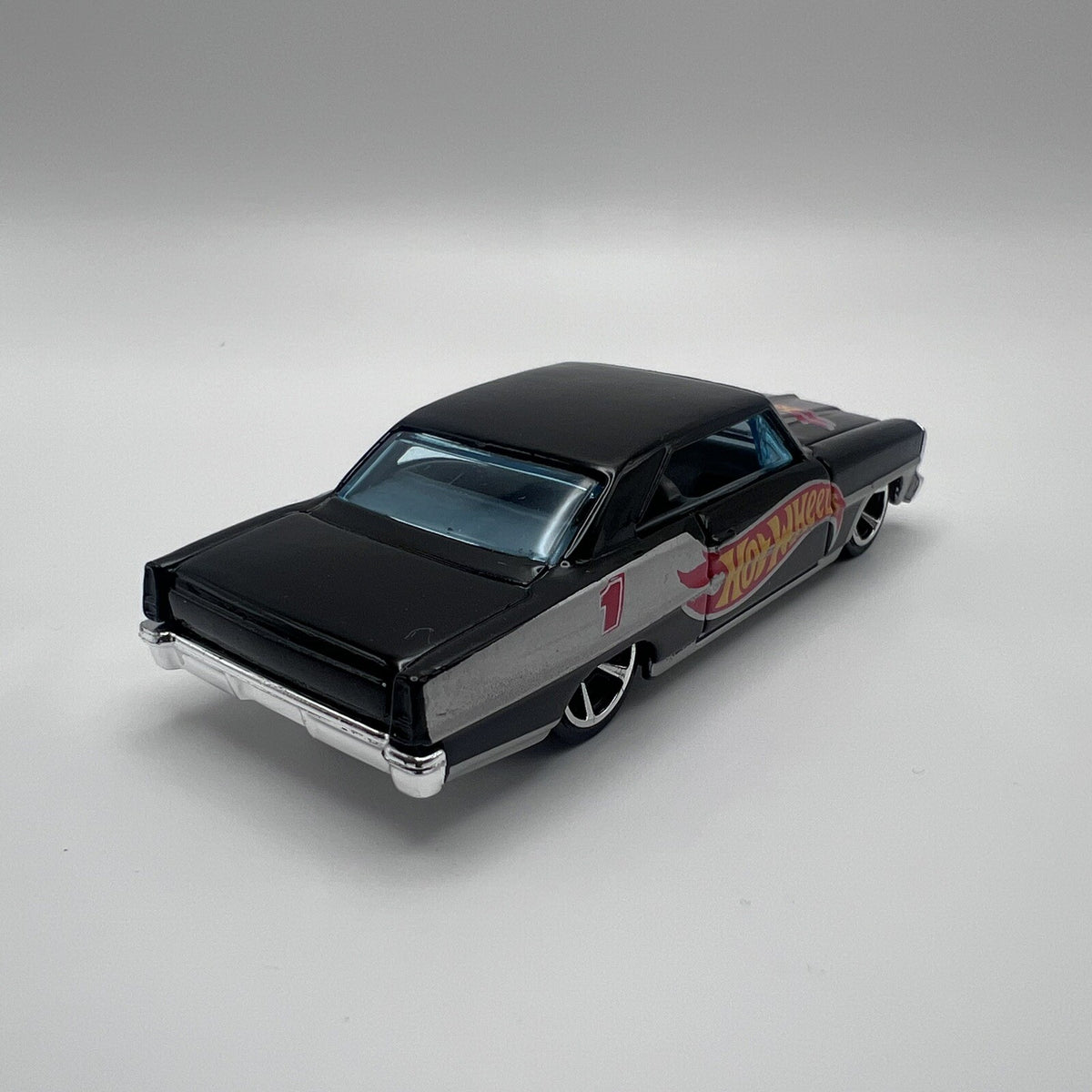 Hot Wheels '66 Nova Black Chevy Chevrolet Toy Car Team Tampo Malaysia