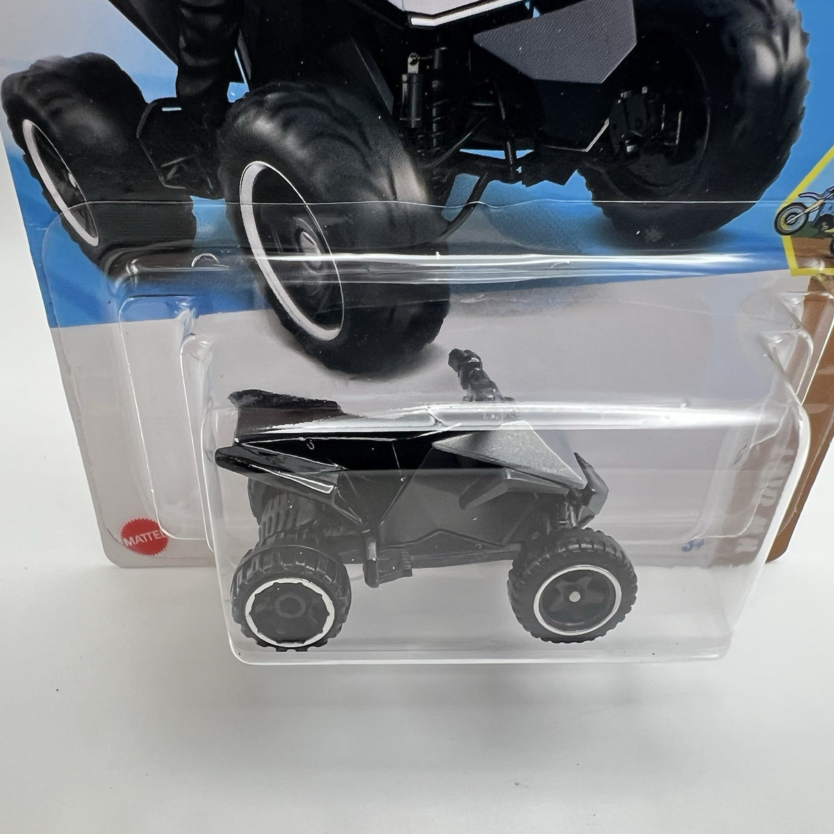 2025 Hot Wheels Tesla Cyberquad #82 Black HW Dirt Series 4/10 New Long Card