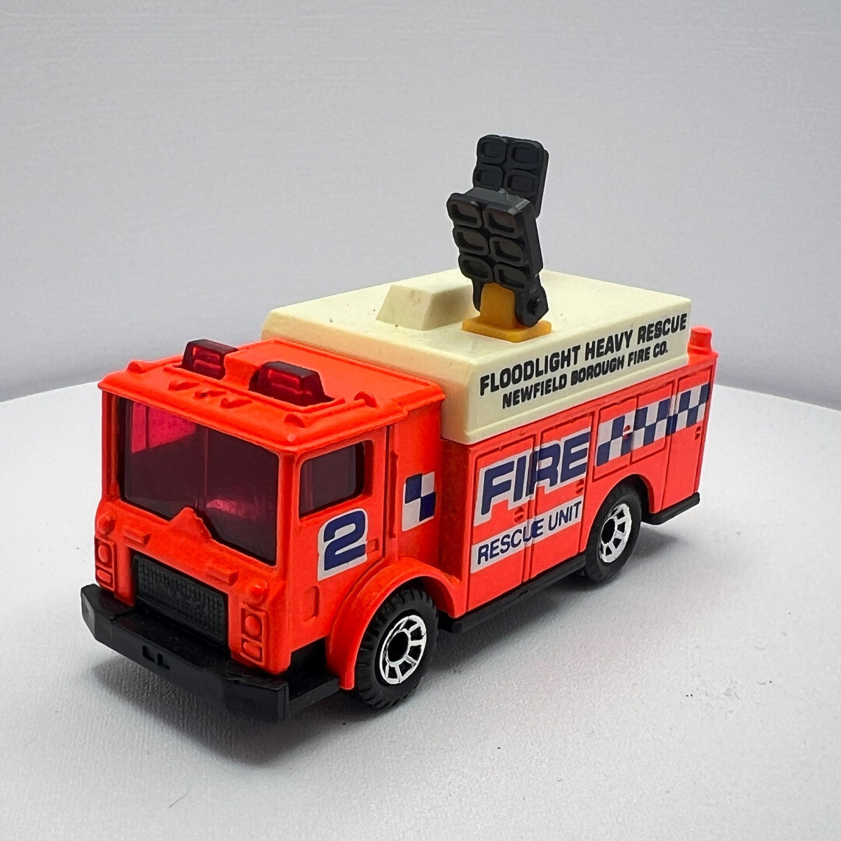 Matchbox Mack Auxiliary Power Truck Fluorescent Orange Fire Rescue LOOSE