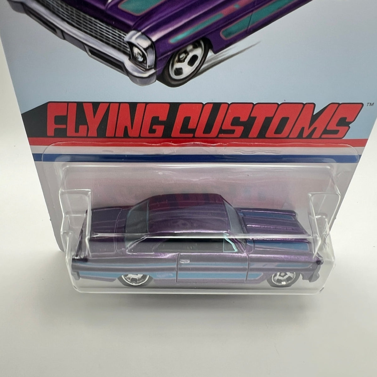 Hot Wheels '66 Chevy Nova Purple Flying Customs