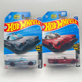 HOT WHEELS TV SERIES BATMOBILE LOT OF 2 RED & GREY BATMAN 3/5 103/250 1:64