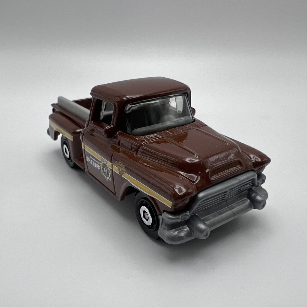 1957 57 GMC Stepside Pickup Sheriff Collectible 1/64 Scale Diecast Diorama Model