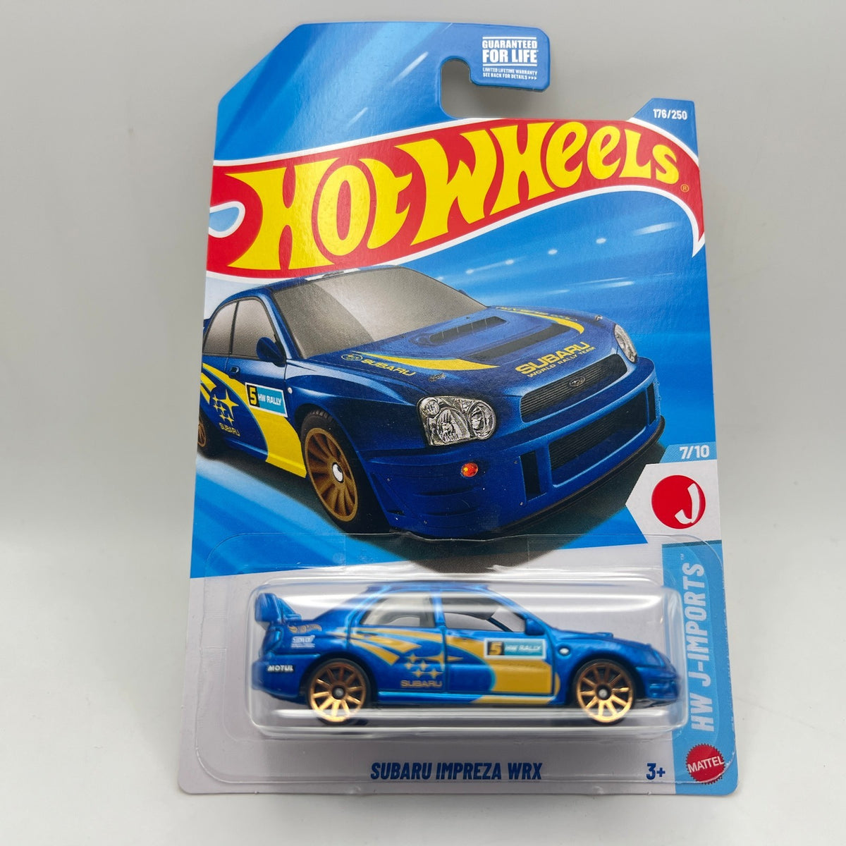 Hot Wheels Subaru Impreza WRX Blue Rally HW J-Imports 7/10 176/250 2026
